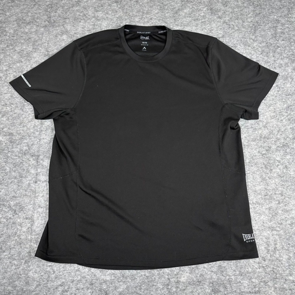 Everlast Sport T-Shirt Mens XXL Black Excellent Wicking Performance Activewear